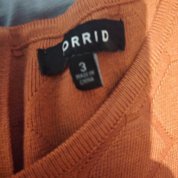 Torrid Terracotta Textured Midi Dress - Picture 3 of 3